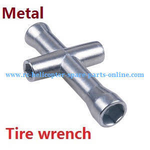 Wltoys 12429 RC Car spare parts tire wrench (metal) - Click Image to Close
