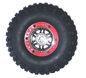 Wltoys 12429 RC Car spare parts tire (Red) - Click Image to Close
