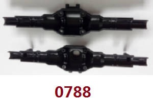 Wltoys 12628 RC Car spare parts left and right rear bridge (0788 V2) - Click Image to Close