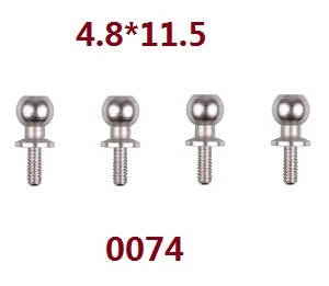 Wltoys 12628 RC Car spare parts ball screws 4.8*11.5 (0074)