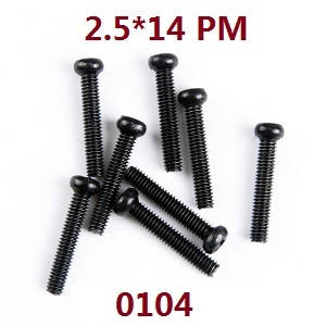 Wltoys 12628 RC Car spare parts screws 2.5*14 PM (0104)