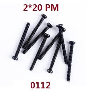 Wltoys 12628 RC Car spare parts screws 2*20 PM (0112)