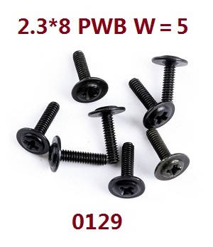 Wltoys 12628 RC Car spare parts screws 2.3*8 PWB W=5 (0129)