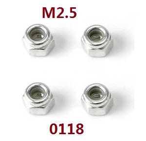 Wltoys 12628 RC Car spare parts nut M2.5 (0118)