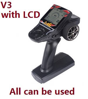 Wltoys 12628 RC Car spare parts transmitter (V3 with LCD) all can be used - Click Image to Close