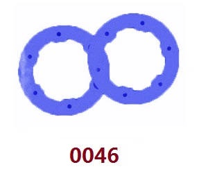 Wltoys 12628 RC Car spare parts wheel hub cover (0046 Blue) - Click Image to Close