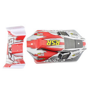 Wltoys 144001 RC Car spare parts car shell (Red) - Click Image to Close