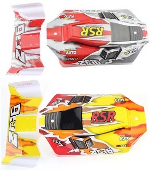 Wltoys 144001 RC Car spare parts car shell (Red and Yellow) - Click Image to Close