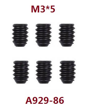 Wltoys 144001 RC Car spare parts M3*5 machine screws A929-86 - Click Image to Close