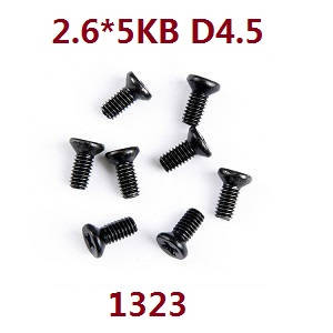 Wltoys 144001 RC Car spare parts screws 2.6*5KB D4.5 1323 - Click Image to Close