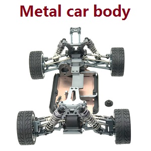 Wltoys 144001 RC Car spare parts upgrade to metal car body assembly Silver - Click Image to Close