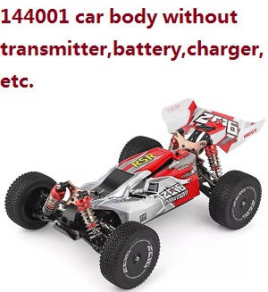 Wltoys 144001 RC Car body without transmitter,battery,charger,etc. Red - Click Image to Close