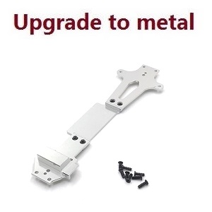 Wltoys 144001 RC Car spare parts second floor board Metal Silver - Click Image to Close
