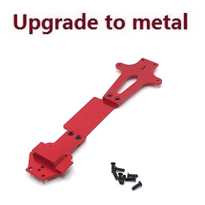 Wltoys 144001 RC Car spare parts second floor board Metal Red - Click Image to Close