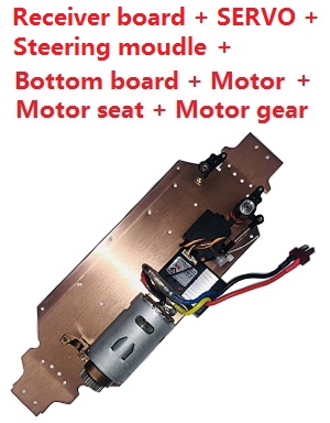 *** Deal *** Wltoys 124019 RC Car spare parts motor + motor gear + motor seat + steering shaft + steering module + reciever board + SERVO + bottom board