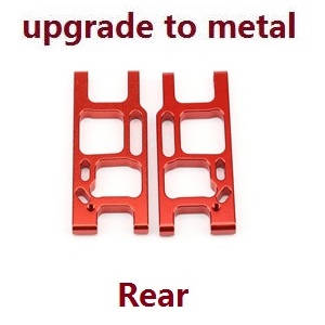 Wltoys 144001 RC Car spare parts rear swing arm (Metal Red) - Click Image to Close