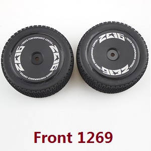 Wltoys 144001 RC Car spare parts front tires 1269 - Click Image to Close