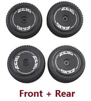 Wltoys 144001 RC Car spare parts front and rear tires - Click Image to Close