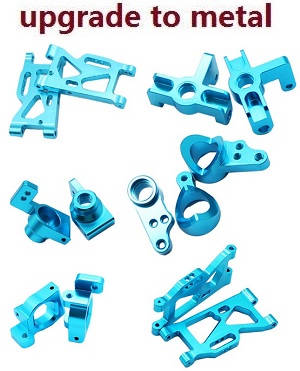 Wltoys 144001 RC Car spare parts upgrade to metal parts (Blue)