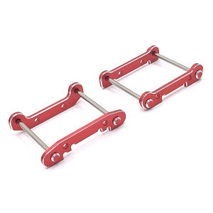 Wltoys 124018 RC Car spare parts front and rear swing arm reinforcement and fixed pin Red - Click Image to Close