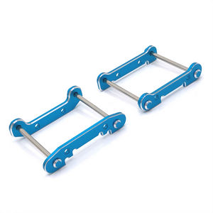 Wltoys 124018 RC Car spare parts front and rear swing arm reinforcement and fixed pin Blue - Click Image to Close