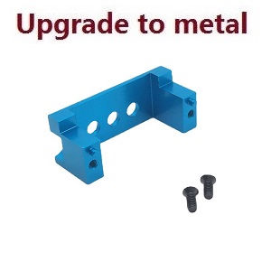 Wltoys 144001 RC Car spare parts upgrade to metal fixed set for the SERVO (Blue) - Click Image to Close