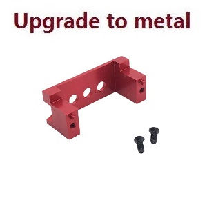 Wltoys 144001 RC Car spare parts upgrade to metal fixed set for the SERVO (Red) - Click Image to Close