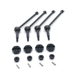 Wltoys 144001 RC Car spare parts universal drive shaft and cup set + M4 nuts + fixed small bar + black hexagon seat