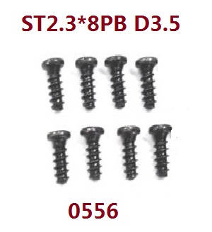 Wltoys WL XK WL-Model 16800 Excavator spare parts screws set ST2.3*8PB 0556 Wltoys WL XK WL-Model 16800 Excavator spare parts screws set ST2.3*8PB 0556