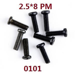 Wltoys WL XK WL-Model 16800 Excavator spare parts screws set 2.5*8PM 0101 Wltoys WL XK WL-Model 16800 Excavator spare parts screws set 2.5*8PM 0101