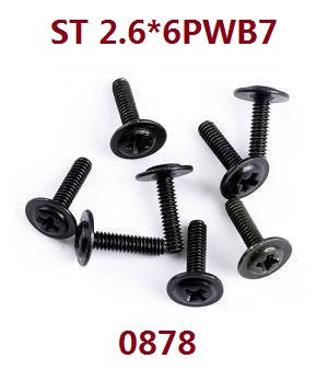 Wltoys WL XK WL-Model 16800 Excavator spare parts screws set ST2.6*6 PWB 0878 - Click Image to Close