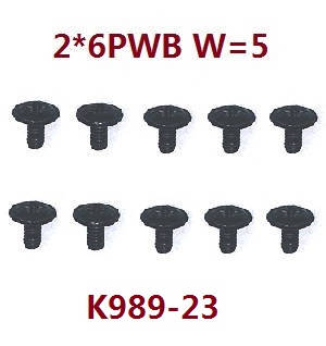 Wltoys WL XK WL-Model 16800 Excavator spare parts screws set 2*6PWB K989-23 Wltoys WL XK WL-Model 16800 Excavator spare parts screws set 2*6PWB K989-23