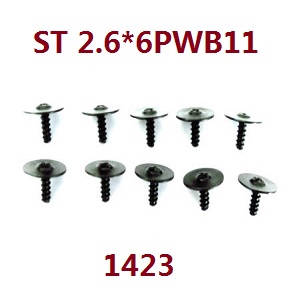Wltoys WL XK WL-Model 16800 Excavator spare parts screws set ST2.6*6PWB11 1423 Wltoys WL XK WL-Model 16800 Excavator spare parts screws set ST2.6*6PWB11 1423
