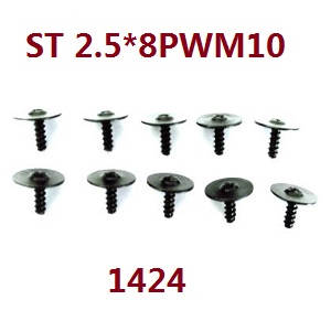 Wltoys WL XK WL-Model 16800 Excavator spare parts screws set ST2.5*8PWM10 1424