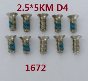 Wltoys WL XK WL-Model 16800 Excavator spare parts screws set 2.5*5KM D4 1672 Wltoys WL XK WL-Model 16800 Excavator spare parts screws set 2.5*5KM D4 1672