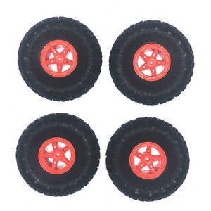 Wltoys 18428-A RC Car spare parts tires (Red) 4pcs