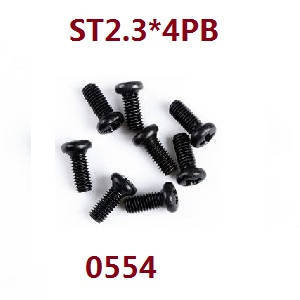 Wltoys 18428-A RC Car spare parts screws ST2.3*4PB 0554