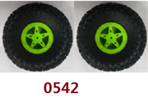 Wltoys 18428-B RC Car spare parts tires 2pcs (Green) 0542