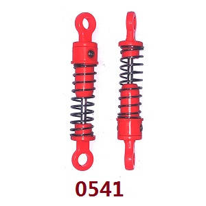 Wltoys 18428-B RC Car spare parts shock absorber 2pcs Red 0541 - Click Image to Close