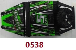 Wltoys 18428-B RC Car spare parts total upper car shell (Green) 0538 - Click Image to Close