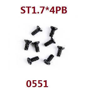 Wltoys 18428-C RC Car spare parts screws ST1.7*4PB 0551