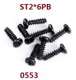 Wltoys 18428-C RC Car spare parts screws ST2*6PB 0553