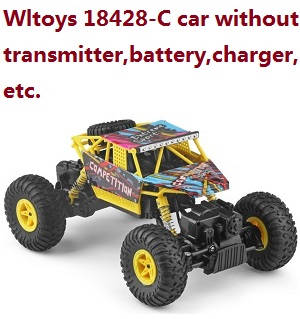 Wltoys 18428-C car without transmitter,battery,charger,etc. Yellow