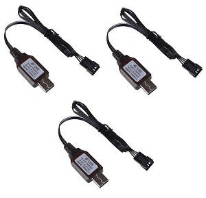 Wltoys 18428 18429 RC Car spare parts USB charger wire 3pcs - Click Image to Close