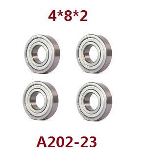 Wltoys 18428 18429 RC Car spare parts bearings 4pcs 4*8*2 A202-23