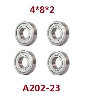 Wltoys 18428 18429 RC Car spare parts bearings 4pcs 4*8*2 A202-23 - Click Image to Close