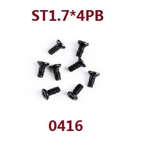 Wltoys 18428 18429 RC Car spare parts screws ST1.7*4PB 0416