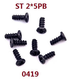 Wltoys 18428 18429 RC Car spare parts screws ST2*5PB 0419 - Click Image to Close