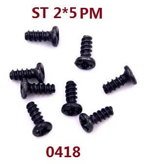 Wltoys 18428 18429 RC Car spare parts screws ST2*5PM 0418 - Click Image to Close