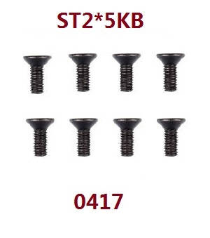 Wltoys 18428 18429 RC Car spare parts screws ST2*5KB 0417